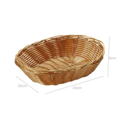 Kesper Brotkorb braun Kunststoff B/H/L: ca. 20x14x24 cm