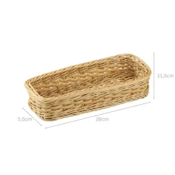 Kesper Brot und Obstkorb weiß Kunststoff B/H/L: ca. 23,5x30,5x21 cm