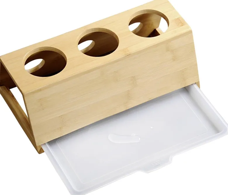 Kesper Flaschenhalter natur Bambus B/H/L: ca. 32x12x17,5 cm