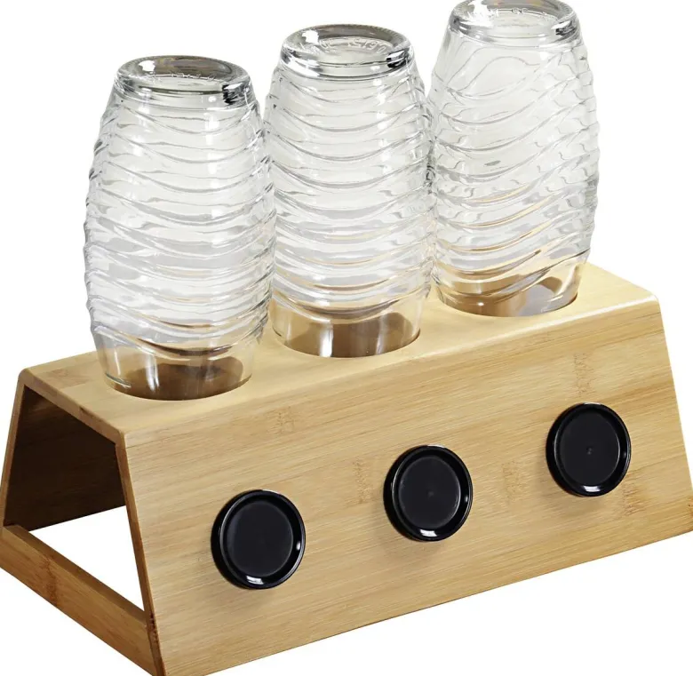Kesper Flaschenhalter natur Bambus B/H/L: ca. 32x12x17,5 cm