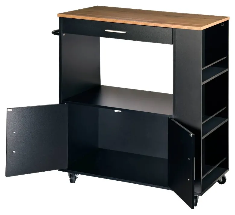 Kesper Küchenwagen grau Spanplatte B/H/T: ca. 75x88x40 cm