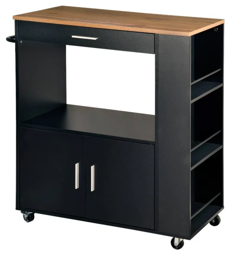 Kesper Küchenwagen grau Spanplatte B/H/T: ca. 75x88x40 cm