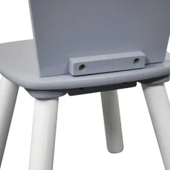 Kesper Kindertisch mit 2 Stühlen grau Spanplatte B/H/L: ca. 55x45x55 cm