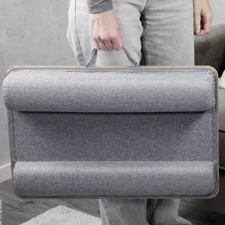 Kesper Laptop-Tablett grau MDF B/H/L: ca. 35,5x9,5x54,5 cm