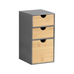 Kesper Organizer grau Holz B/H/L: ca. 16x27x14 cm
