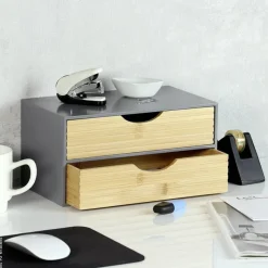 Kesper Organizer natur Holz B/H/L: ca. 16x14x27 cm