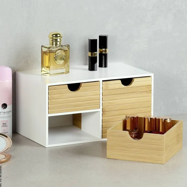 Kesper Organizer weiß Holz B/H/L: ca. 16x14x27 cm