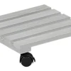 Kesper Pflanzenroller grau Holz B/L: ca. 30x30 cm