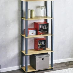 Kesper Regal grau Kunststoff B/H/L: ca. 29x147x60 cm