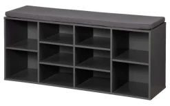 Kesper Schuhregal grau Spanplatte B/H/T: ca. 103,5x48x29,5 cm