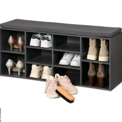 Kesper Schuhregal grau Spanplatte B/H/T: ca. 103,5x48x29,5 cm