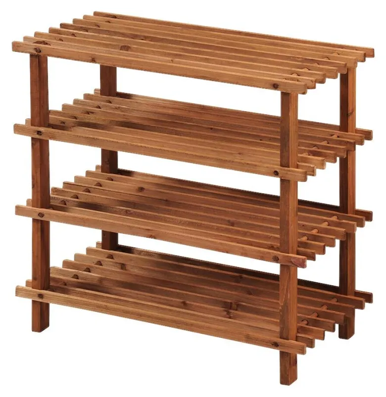 Kesper Schuhregal natur Holz B/H/L: ca. 26x52x54 cm