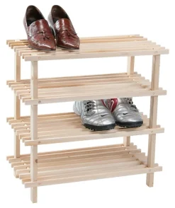 Kesper Schuhregal natur Holz B/H/L: ca. 26x40x77 cm