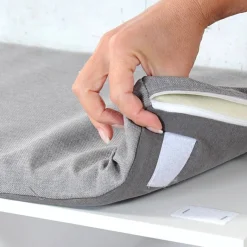 Kesper Schuhschrank mit Sitzkissen weiß Spanplatte B/H/L: ca. 29,5x48x515 cm