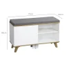 Kesper Schuhschrank natur Holz B/H/L: ca. 30x48x77 cm