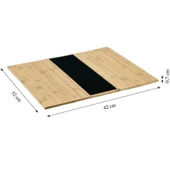 Kesper Tablett natur Bambus B/H/L: ca. 32x0,7x42 cm