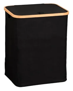 Kesper Wäschesammler schwarz Bambus B/H/L: ca. 35x5x43,5 cm