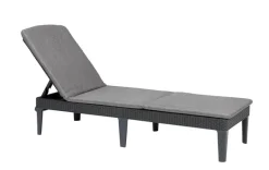 Keter Gartenliege Graphit Kunststoff B/H/L: ca. 58x29x188 cm