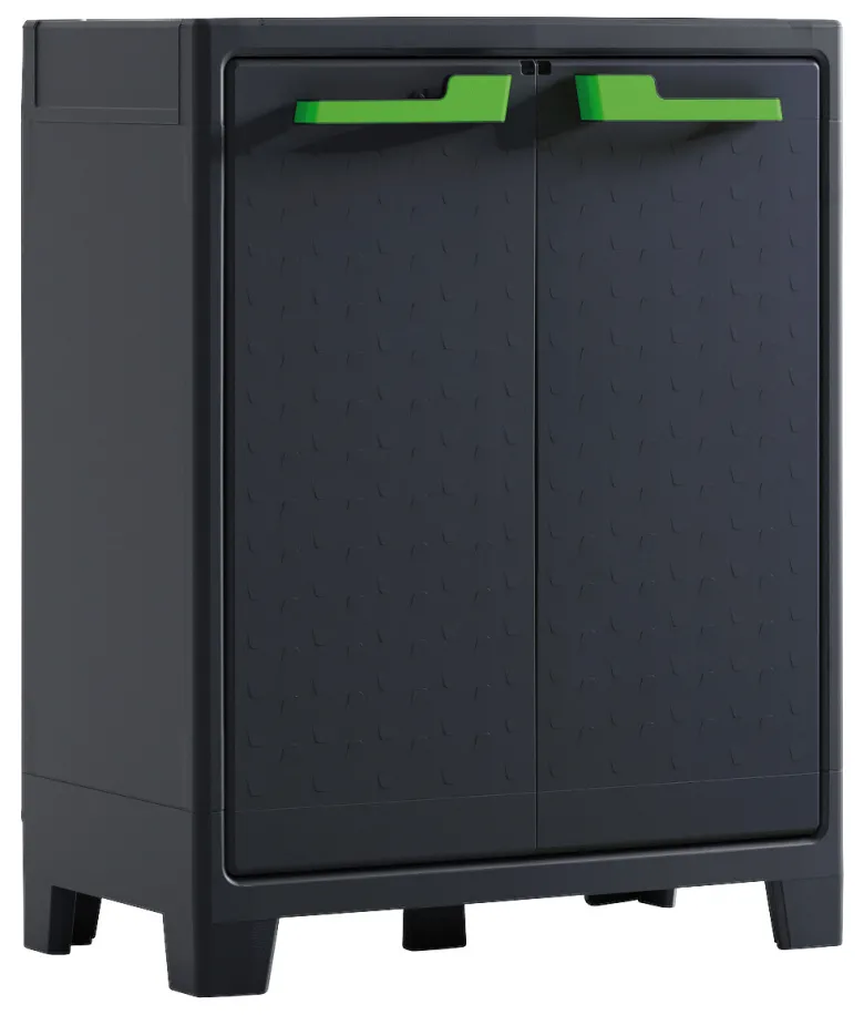 Keter Kunststoffschrank Moby grau Kunststoff B/H/T: ca. 80x100x44 cm