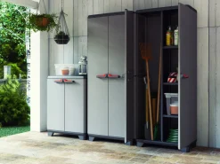 Keter Kunststoffschrank Stilo grau Kunststoff B/H/T: ca. 68x173x39 cm