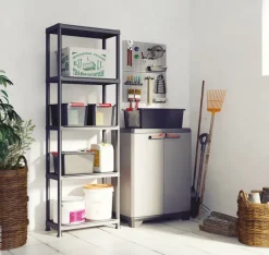 Keter Kunststoffschrank Stilo grau Kunststoff B/H/L: ca. 68x90x39 cm