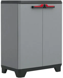 Keter Kunststoffschrank Stilo grau Kunststoff B/H/L: ca. 68x90x39 cm
