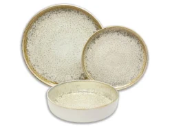 KEVOLI home Kombiservice sand Porzellan 12 tlg.