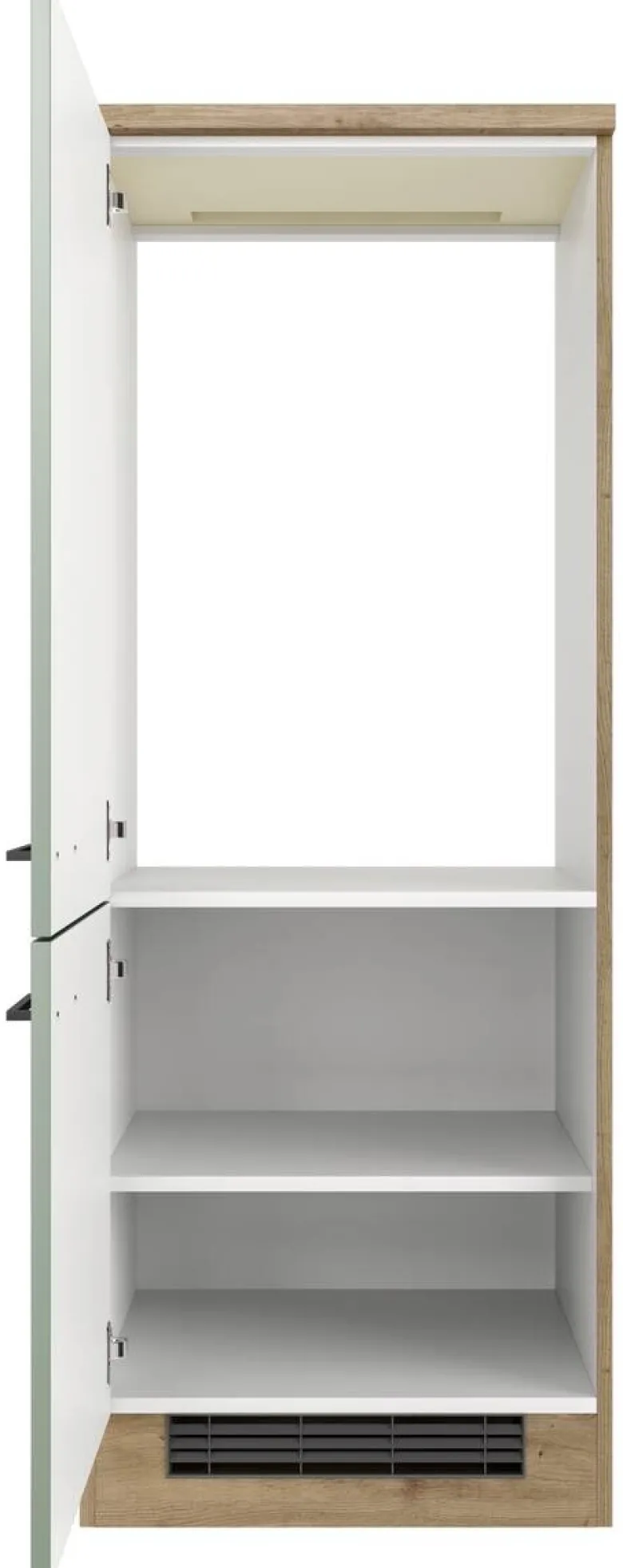 Kühlumbauschrank Cara grün B/H/T: ca. 60x161x60 cm