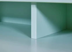 Kinder-Schreibtisch Conversation Desk grün lackiert B/H/L: ca. 68,4x90,6x110 cm
