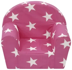 Kindersessel Laura pink weiß B/H/T: ca. 44x53x36 cm