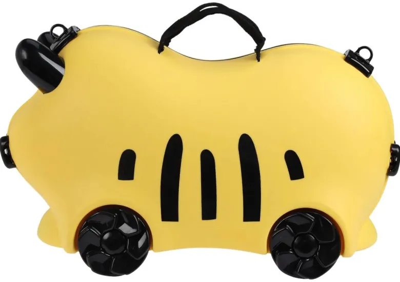 Kinder Sitzkoffer gelb Polypropylen B/H/L: ca. 54x23x33,5 cm