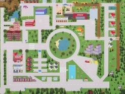 Kinderteppich Spielstraße Multi T/L: ca. 160x120 cm