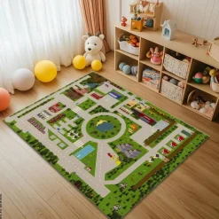 Kinderteppich Spielstraße Multi T/L: ca. 160x120 cm