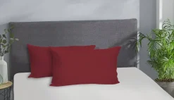 Kissenbezug Jersey bordeaux Baumwolle B/L: ca. 40x80 cm