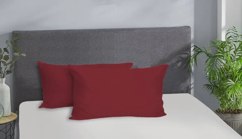 Kissenbezug Jersey bordeaux Baumwolle B/L: ca. 40x80 cm