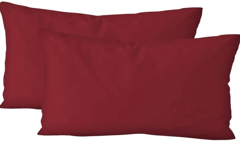 Kissenbezug Jersey bordeaux Baumwolle B/L: ca. 40x80 cm