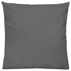 Kissenbezug Jersey Graphit Baumwolle B/L: ca. 80x80 cm