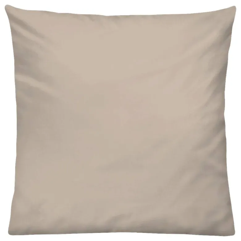 Kissenbezug Jersey taupe Baumwolle B/L: ca. 80x80 cm