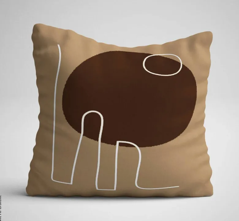 Kissenbezug mehrfarbig Polyester B/L: ca. 43x43 cm