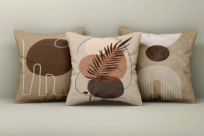 Kissenbezug mehrfarbig Polyester B/L: ca. 43x43 cm