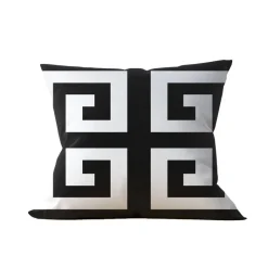 Kissenbezug schwarz Polyester B/L: ca. 43x43 cm