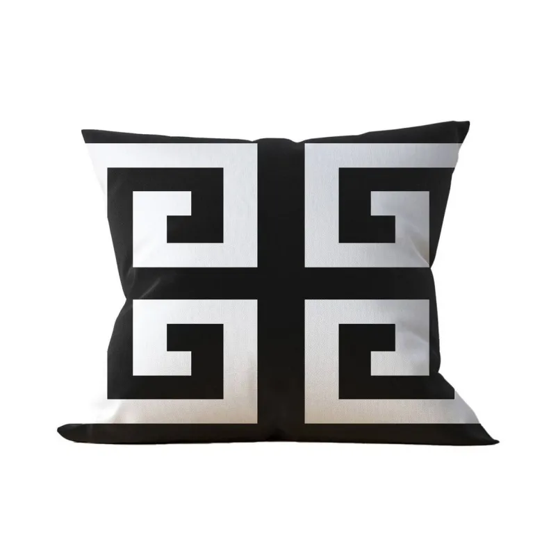 Kissenbezug schwarz Polyester B/L: ca. 43x43 cm