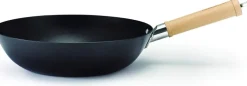 Kitchen Fun Wok-Pfanne schwarz Stahl