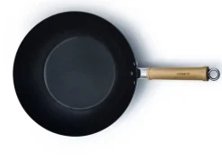 Kitchen Fun Wok-Pfanne schwarz Stahl