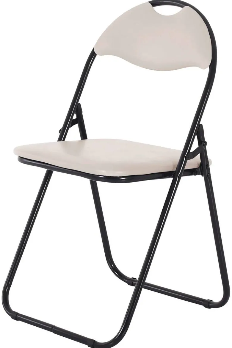 Klappstuhl Ben Cappuccino Kunstleder B/H/T: ca. 45x81x38 cm