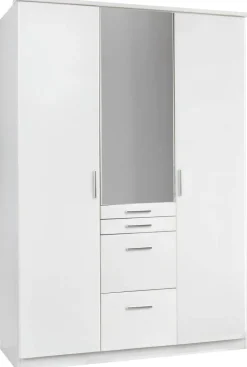 Kleiderschrank Aachen weiß B/H/T: ca. 135x199x58 cm