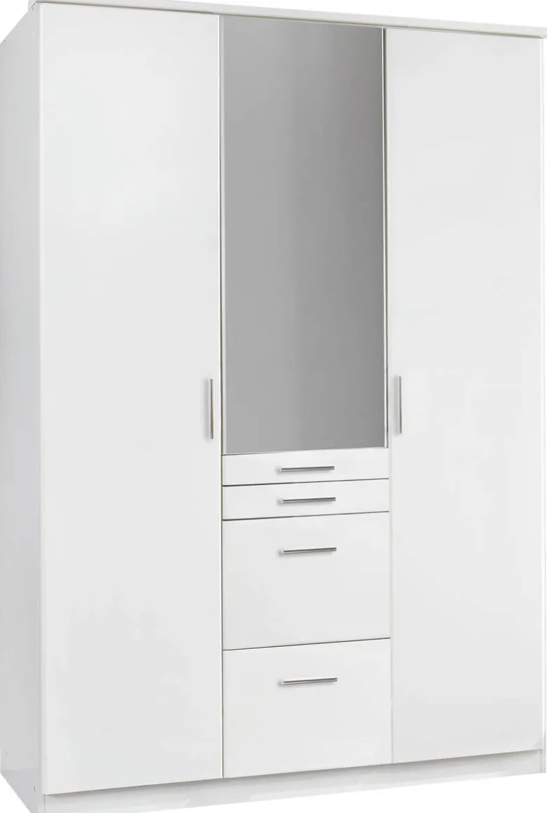 Kleiderschrank Aachen weiß B/H/T: ca. 135x199x58 cm
