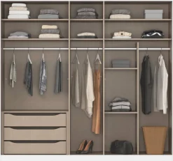 Kleiderschrank Alabama Alpinweiß B/H/T: ca. 225x210x54 cm
