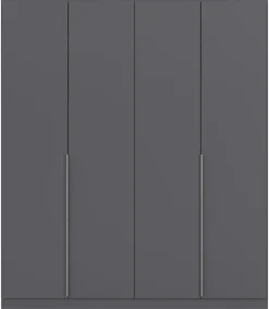 Kleiderschrank Alabama grau B/H/T: ca. 181x210x54 cm