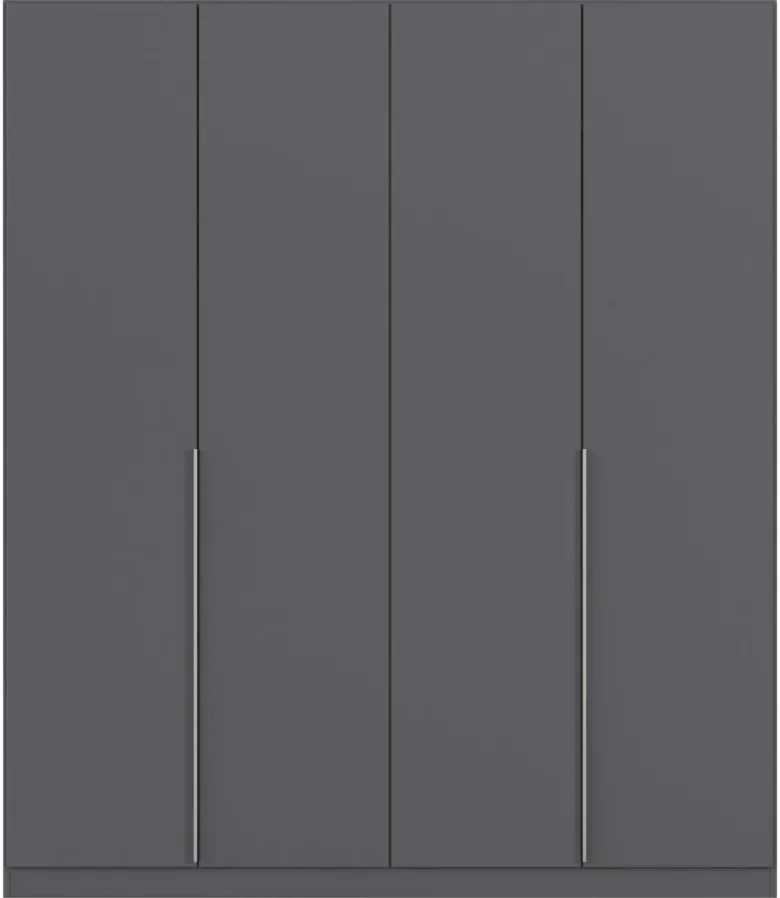 Kleiderschrank Alabama grau B/H/T: ca. 181x210x54 cm